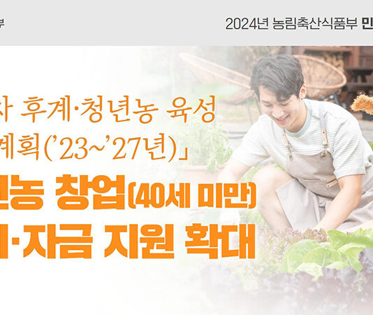올해 청년 농지지원 예산 45%↑…‘영농정착지원 1000명 더’ ‘제1차 후계·청년농 육성 기본계획’ 시행 중…자금대출 한도 5억 원