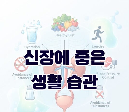 신장에 좋은 생활 습관